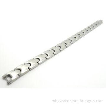 Stainless steel IP rose Magnetic Health Bracelets / 3000Gau
